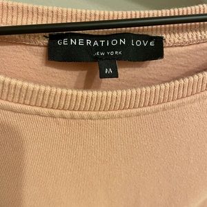 Generation Love Distressed Sweatshirt M